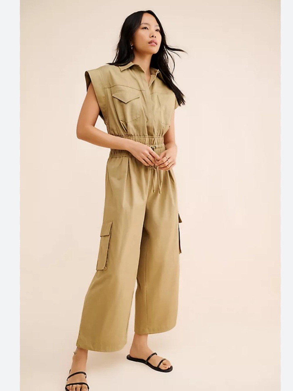 FARM Rio Cotton Utility Jumpsuit M